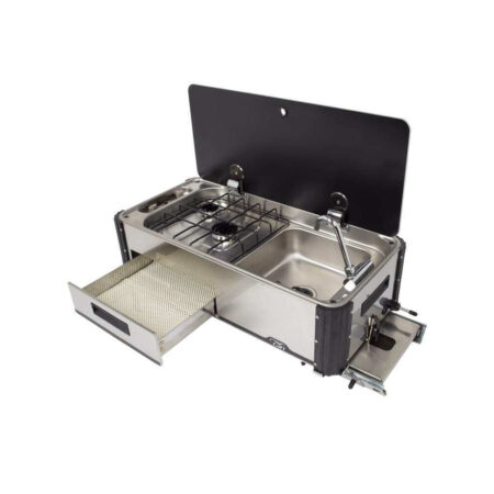 Cucina Estraibile Lato Lungo Van Sl1400-Ll-O 2 Fiamme Con Lavello