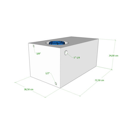 Serbatoio Camper 95 Lt 72,50X38,50X34 Cm