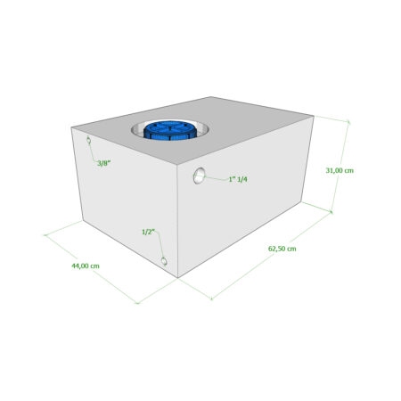 Serbatoio Camper 85 Lt - 62,5X44X31 Cm