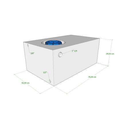 Serbatoio Camper 85 Lt - 70X42X29,50 Cm