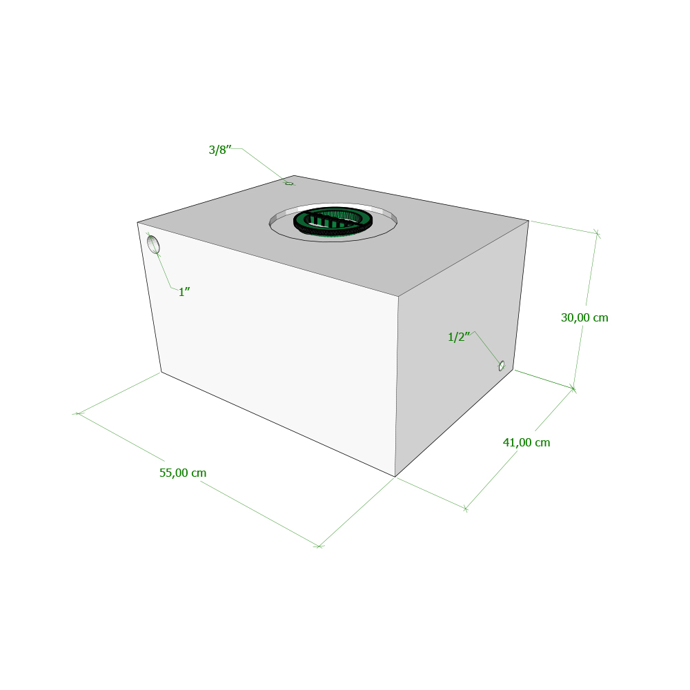 Serbatoio Camper 70 Lt - 55X41X30 Cm