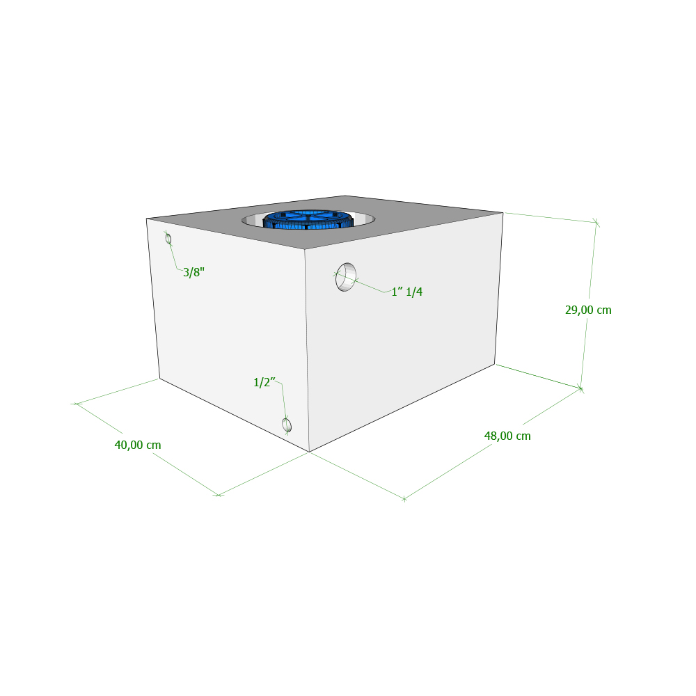 Serbatoio Camper 50 Lt - 48X40X29 Cm
