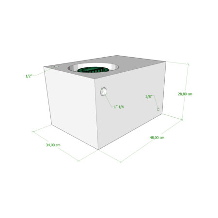 Serbatoio Camper 45 Lt - 48X34X28,80 Cm