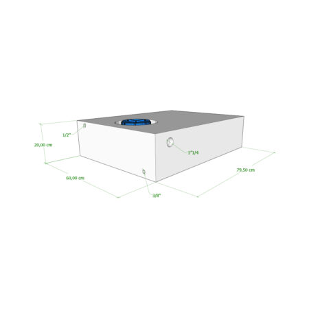 Serbatoio Camper 95 Lt - 79,50X60X20 Cm