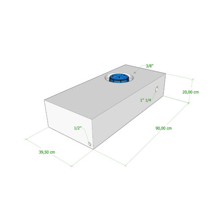 Serbatoio Camper 70 Lt - 90X39,50X20 Cm