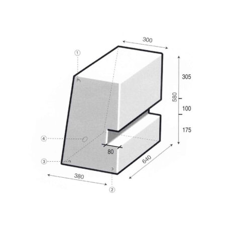 Serbatoio Camper Sagomato 125 Lt - 64X58X38 Cm