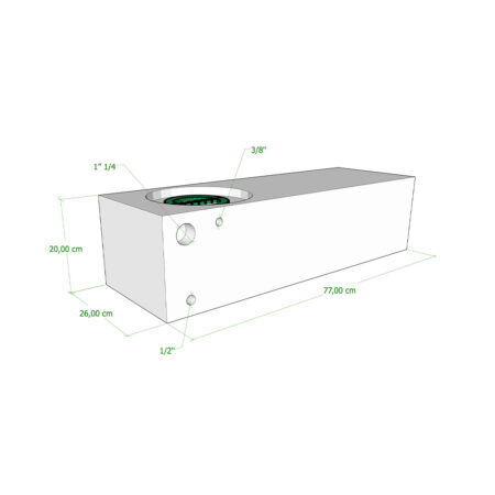 Serbatoio Camper 40 Lt - 77X26X20 Cm