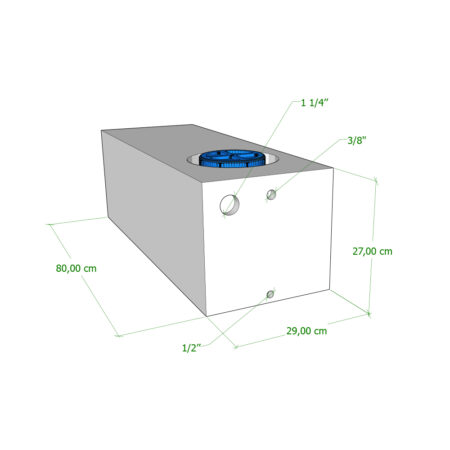 Serbatoio Camper 60 Lt - 80X29X27 Cm