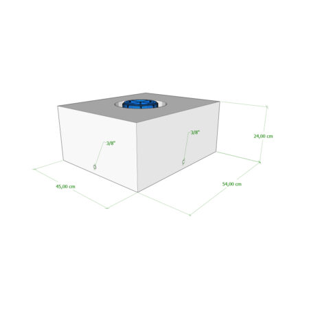 Serbatoio Camper 58 Lt - 45X54X24 Cm
