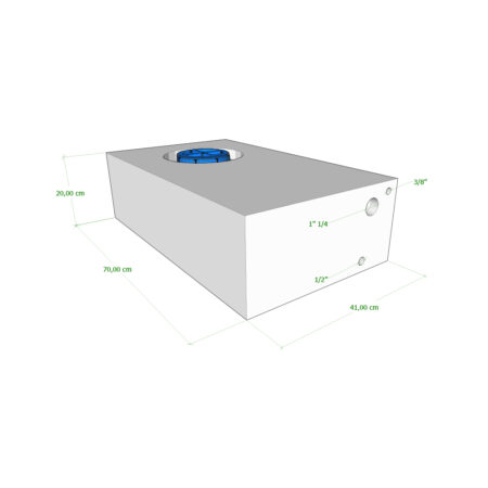 Serbatoio Camper 57 Lt - 70X41X20 Cm