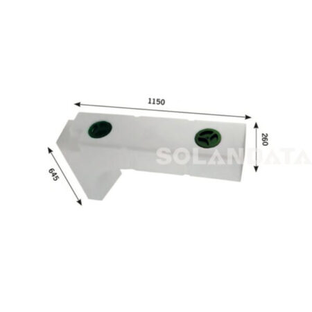 Serbatoio Camper Sagomato Per Passaruota 105 Lt - 115X64,50X26 Cm
