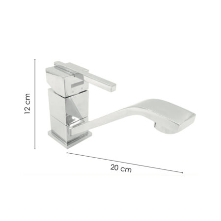 Miscelatore Mono Comando Quadro Canna Orientabile