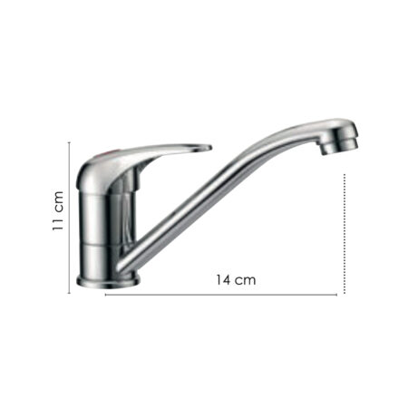 Miscelatore Canna 140 Mm Girevevole