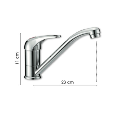 Miscelatore Cucina Komplast Canna Girevole 230 Mm