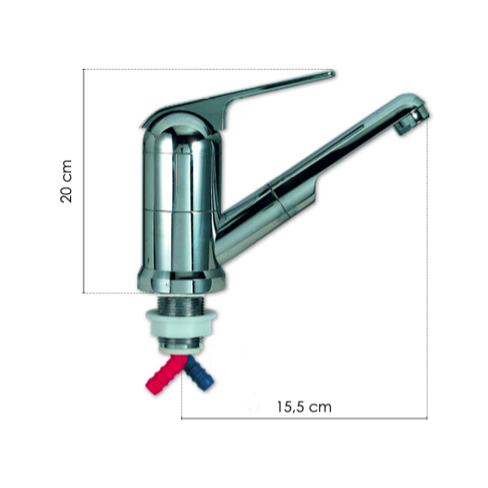 Miscelatore Compact Senza Int.+Flex & Canna Girevole