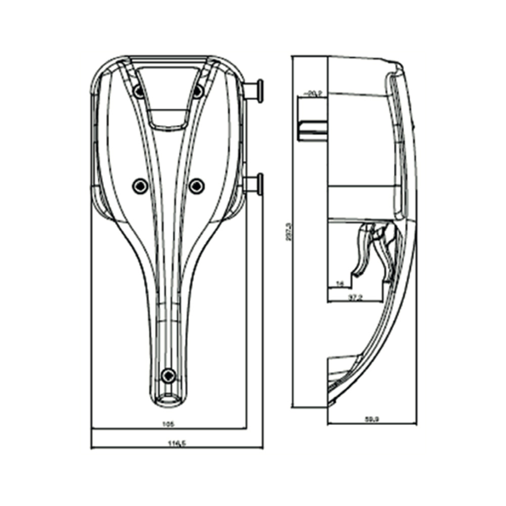 Serratura New Basic Edge M1 Dx Senza Rotore - immagine 4