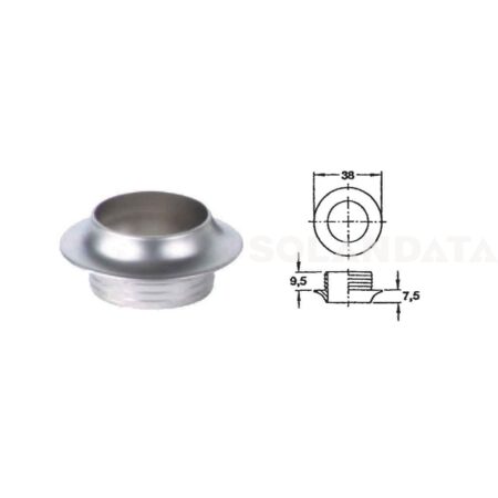 Rosetta 13 Mm Per Serratura Push-Lock