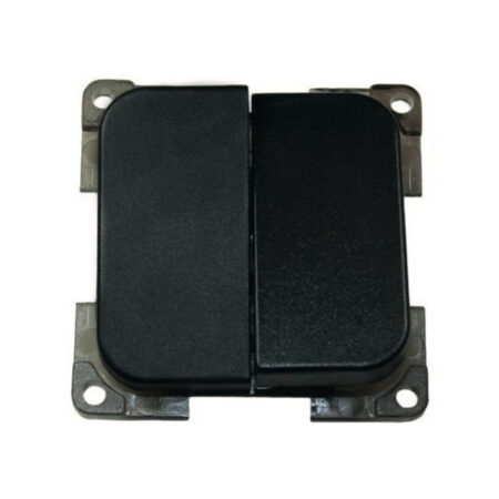 Doppio Interruttore Unipolare C-Line Nero