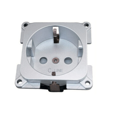 Presa 220 V Schuko C-Line-Silver