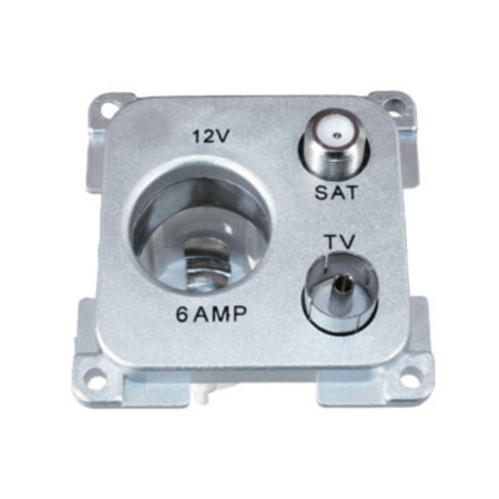 Presa 12V Std+Tv+Sat C-Line-Silver