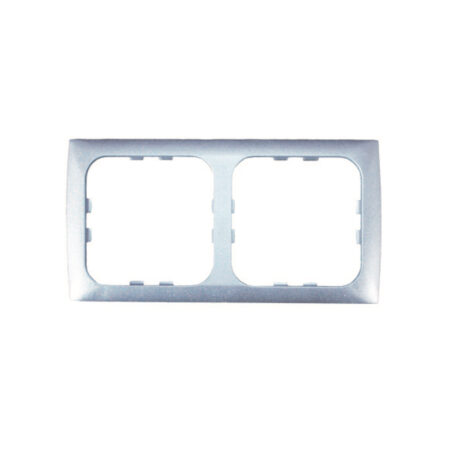 Cornice 2 Moduli Serie C-Line Silver