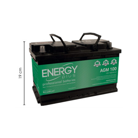 Batteria Servizi Energy Plus Agm 100 Ah "Bassa"