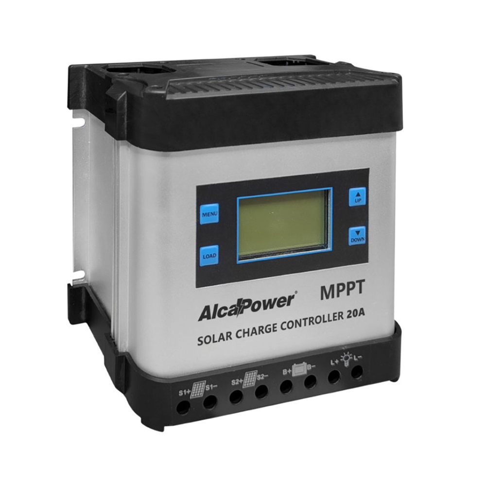 Regolatore Di Carica Mppt 20A 12/24V Con Display Lcd Incorporato