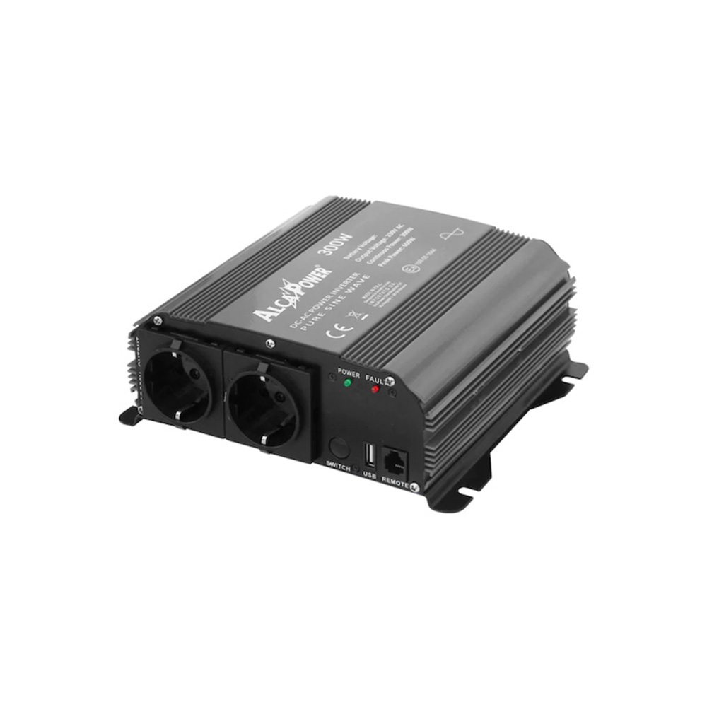 Inverter Sinus. Pura 300W Inp 10-15Vcc Out 220V