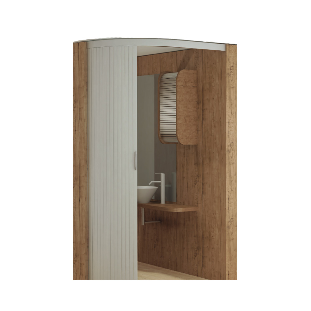 Kit Porta Scorrevole "Giano Plus" Colore Alluminio Satinato - immagine 2