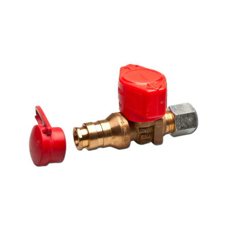 Valvola Bicono Ingresso Tubo 8Mm Con Uscita Ad Innesto Rapido