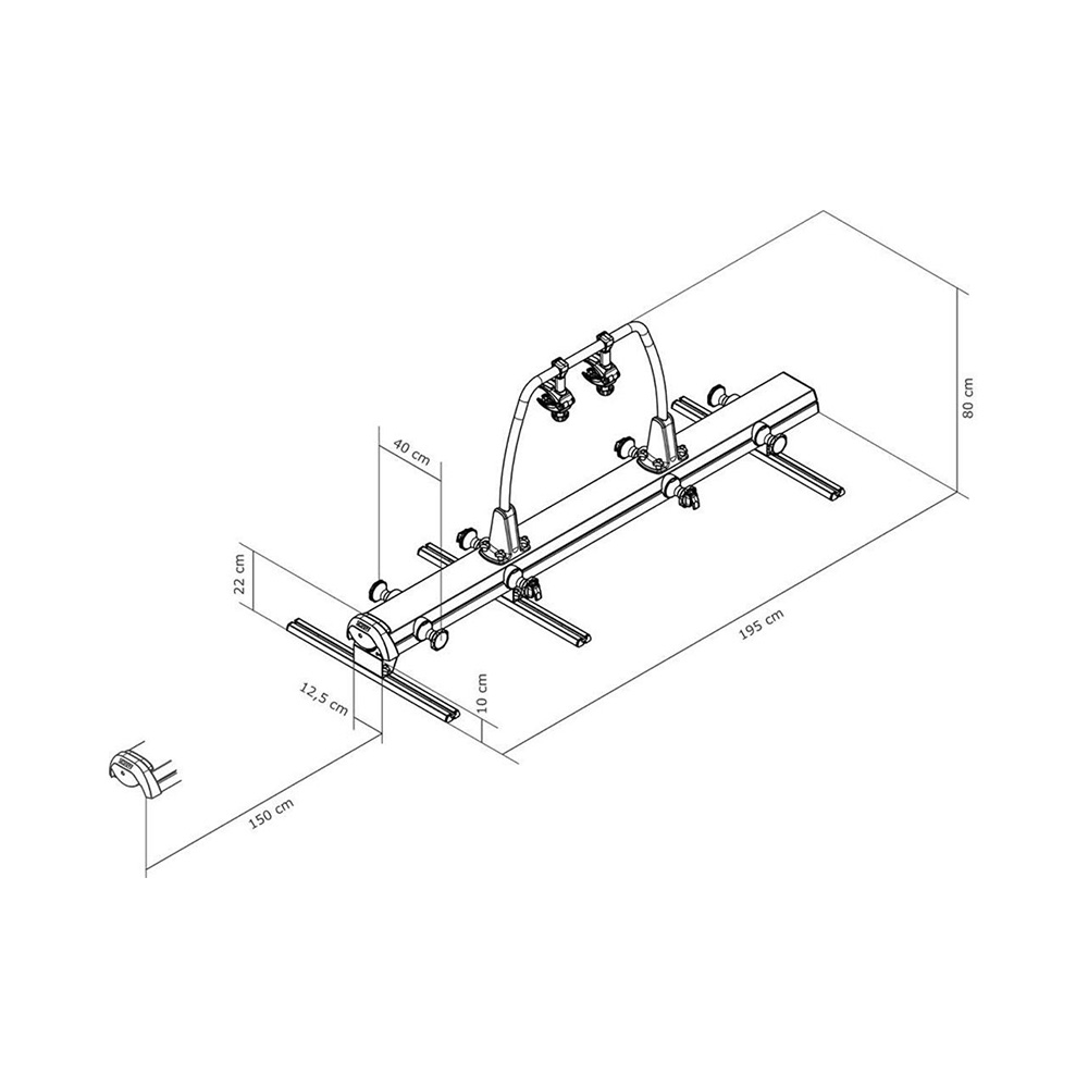 Thule Veloslide Portabici Estraibile Garage - immagine 3