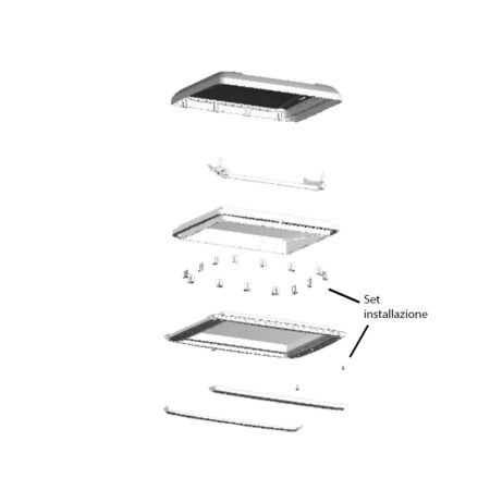 Set Installazione Di Ricambio Per Visionstar "L" 700X500 Mm