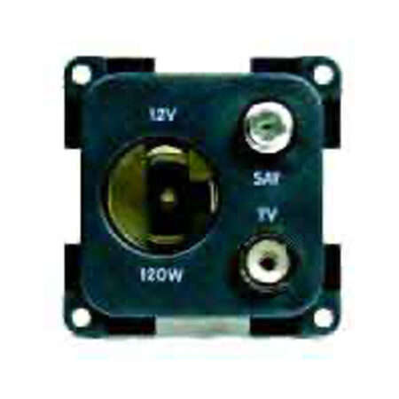 Presa 12 V Auto+Tv+Sat Grigio