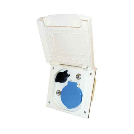 Presa Esterna Con Coperchio Tripla:Cee-12V-Antenna Tv/Sat