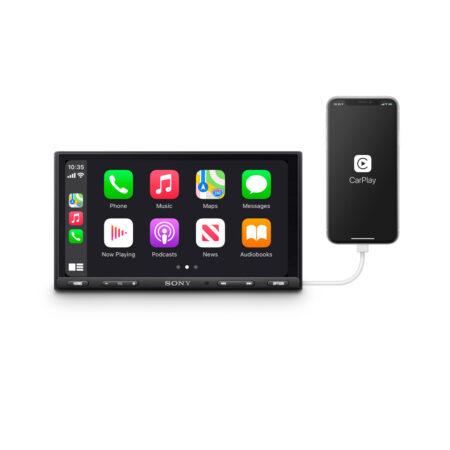 Sintomonitor Sony Xav-Ax5650 7" Hdmi/Weblink Cast/ Apple Carplay/Android Auto-Bluetooth-2 Usb Dab/Dab+ (Ant.Dab E Micro Interruttorefono Est. Inclusi)