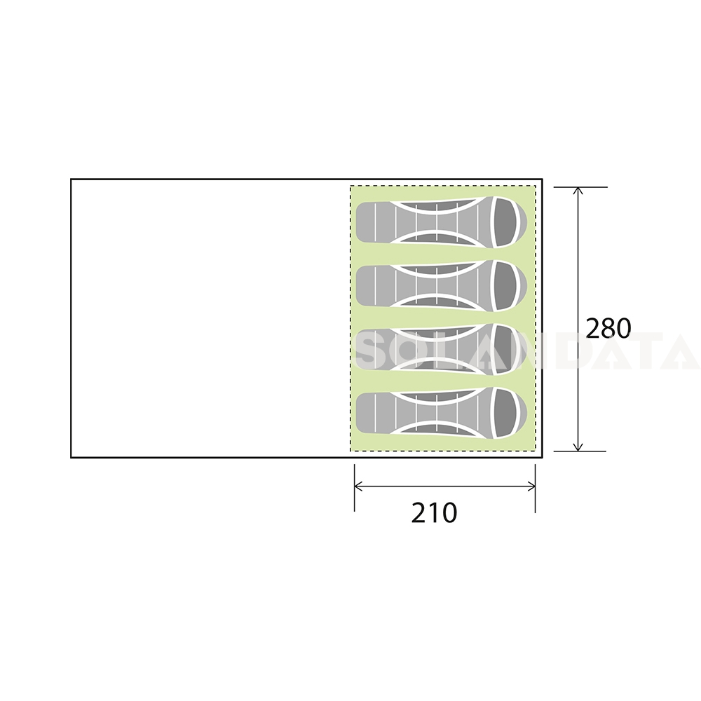 tenda 4 posti