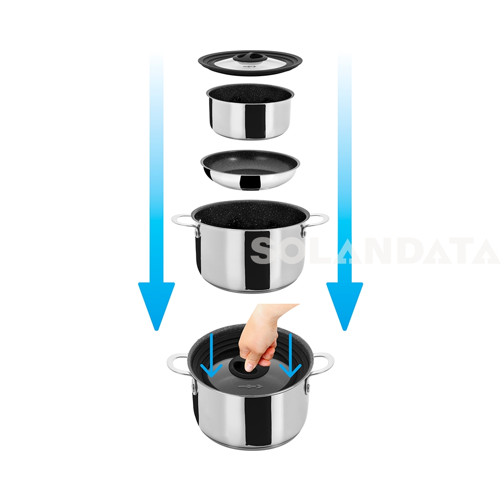 Set Di Pentole Academy Vacum Ø 20 Cm - immagine 3