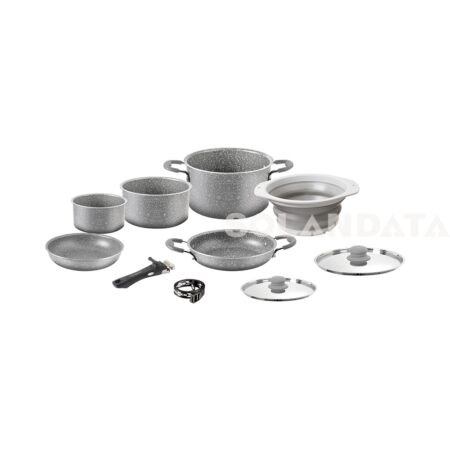 Set Di Pentole Gourmet Rock Ng 9+1 Ø 24 Cm