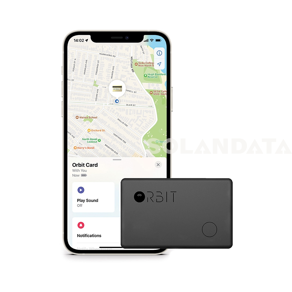 Orbit carta di credito iOS.
